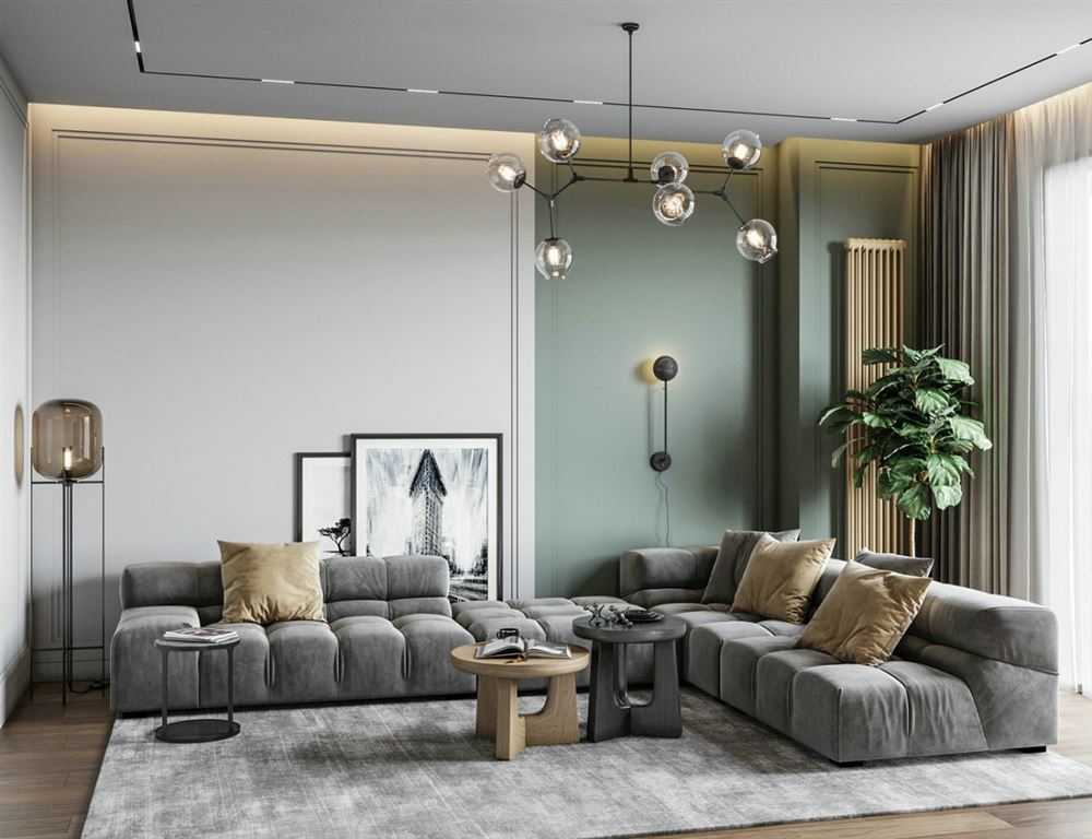 江門市十里方圓北歐風格三居室裝修案例