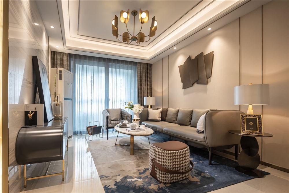 韶關(guān)市龍洲島菲詩艾倫現(xiàn)代簡約風(fēng)格三居室裝修案例