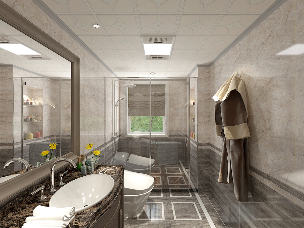 裝修公司歐式風格室內裝修效果圖-衛(wèi)生間