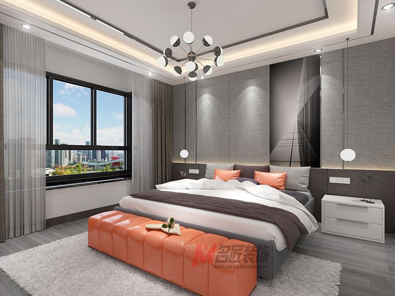 自貢市大山街72號小區現代簡約風格平層裝修案例