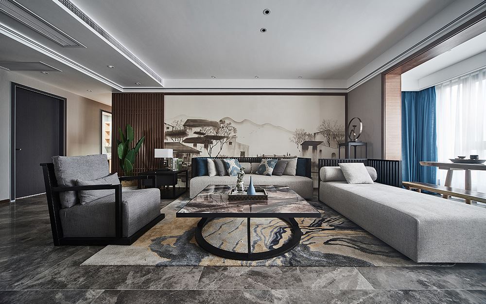 佛山市龍光&middot;天瀛現代簡約風格三居室裝修案例