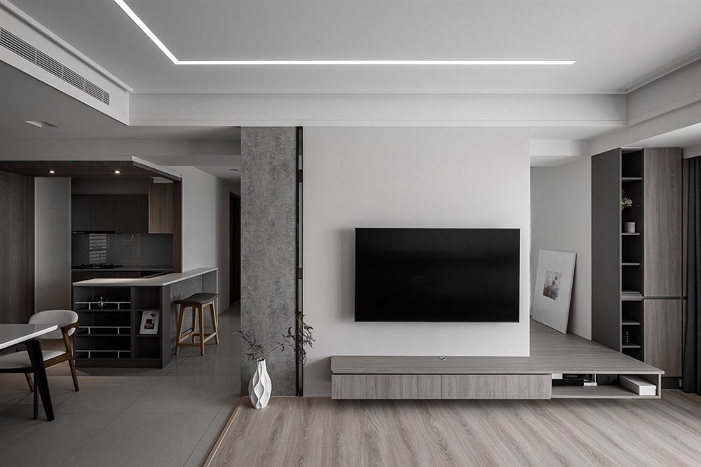 廣州市東華東路小區現代簡約風格三居室裝修案例