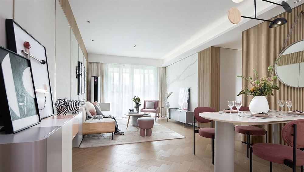 佛山市招商城市主場現(xiàn)代風(fēng)格三居室裝修案例