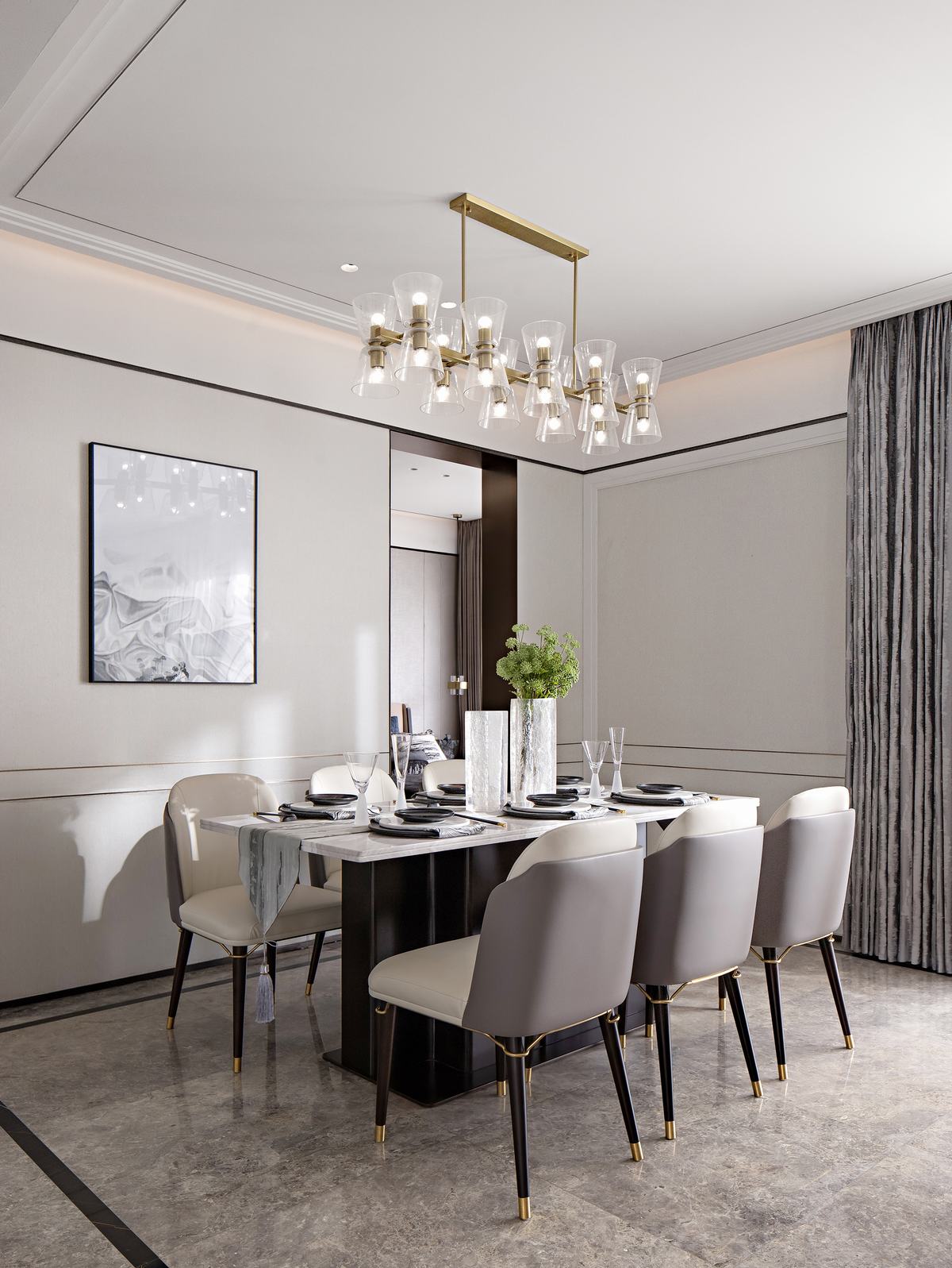 新中式風格室內設計家裝案例-餐廳 新中式風格室內設計家裝案例-餐廳