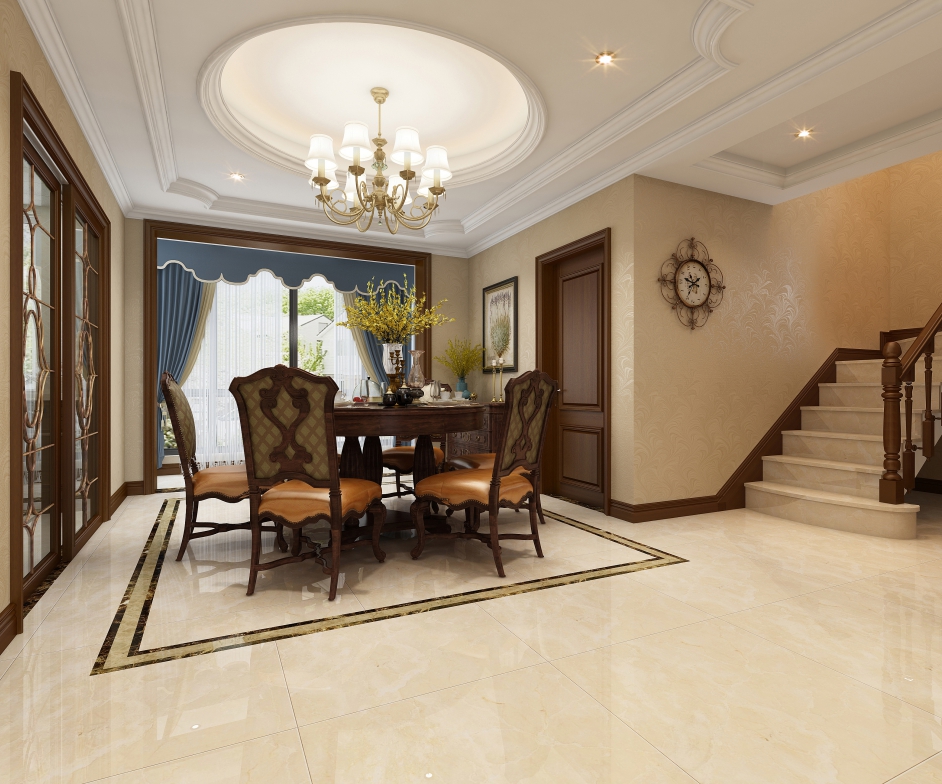 嘉興市錦繡南苑新中式風(fēng)格五居室裝修案例