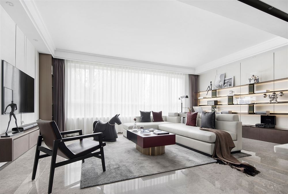 江門市碧桂園&middot;天麓湖輕奢風格三居室裝修案例