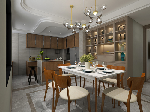 茂名市東方明珠歐式風格二居室裝修案例