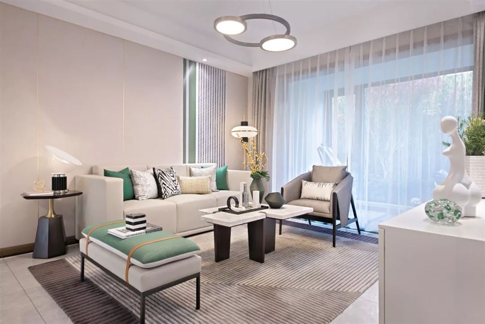 佛山市中交&middot;瀧灣云城輕奢風格四居室裝修案例