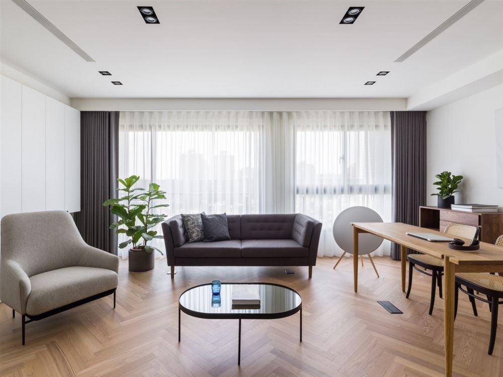 江門市百樂園現代簡約風格三居室裝修案例