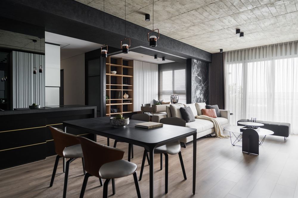 佛山市萬(wàn)科金域水岸現(xiàn)代簡(jiǎn)約風(fēng)格四居室裝修案例