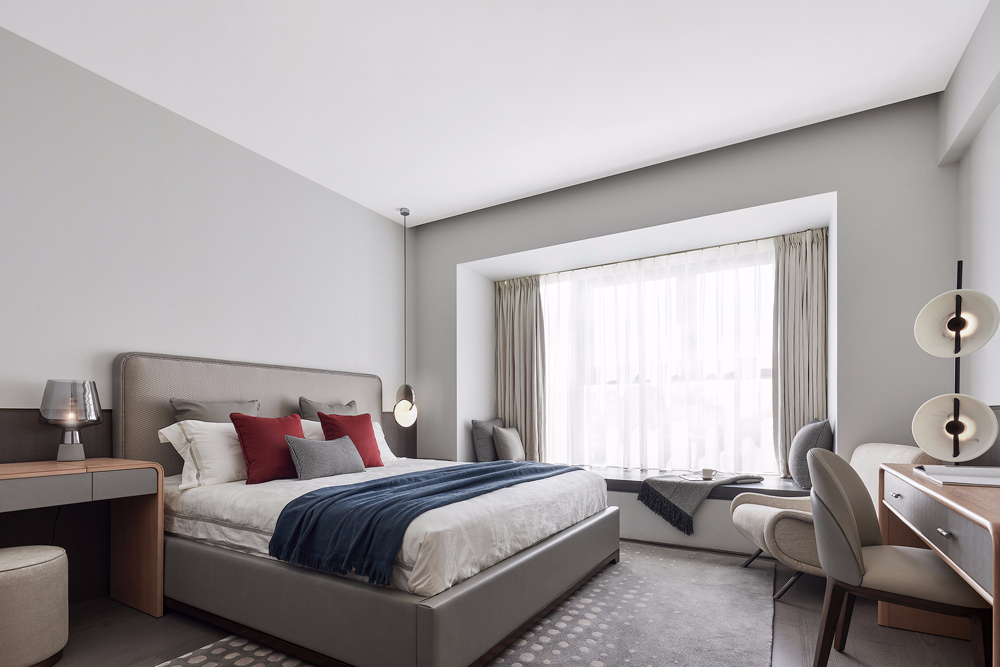 現代簡約風格室內家裝案例效果圖-主臥 現代簡約風格室內家裝案例效果圖-主臥