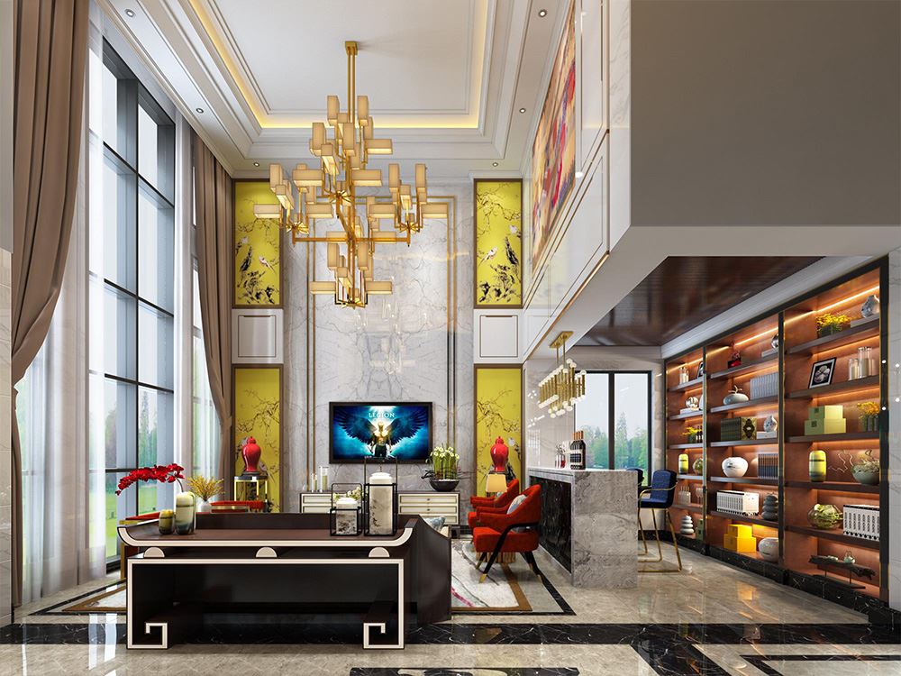 佛山市越秀星匯瀚府歐式風格別墅裝修案例