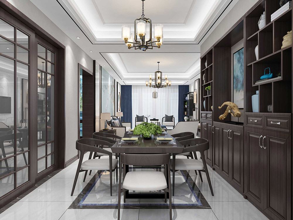 河源市長鴻&middot;龍宸樺府現代簡約風格三居室裝修案例