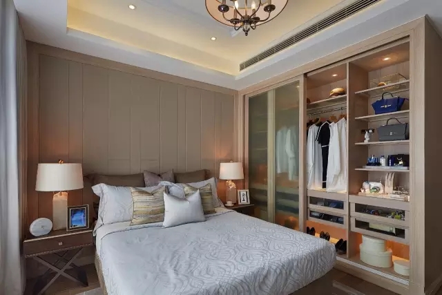 佛山裝修公司新中式風格室內裝修效果圖-主臥 佛山裝修公司新中式風格室內裝修效果圖-主臥