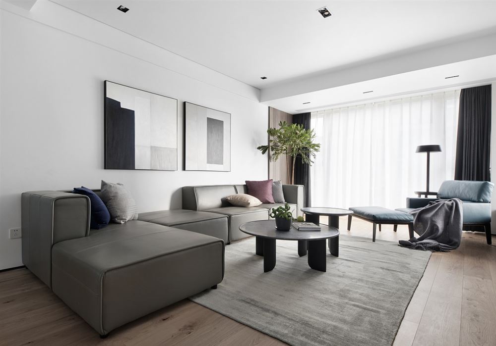 江門市半山別墅公寓現(xiàn)代簡約風(fēng)格三居室裝修案例