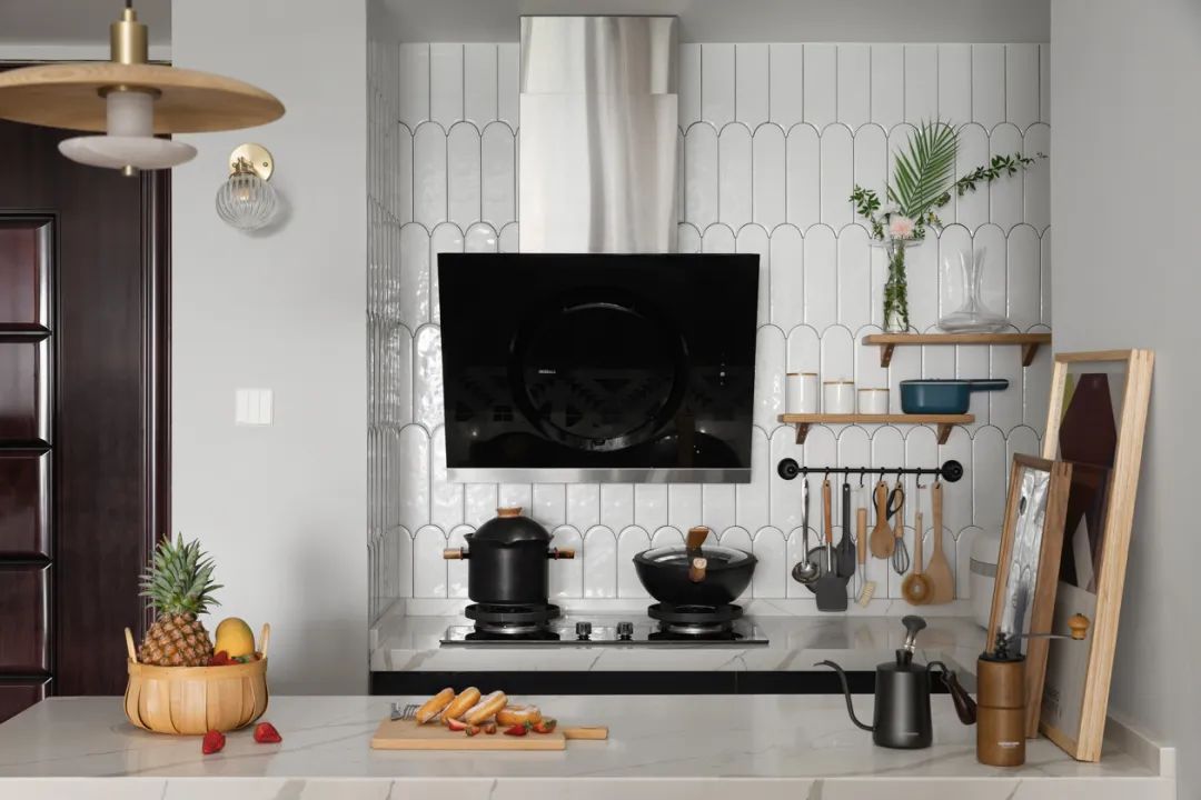 北歐風格家裝設計室內(nèi)裝修效果圖-廚房