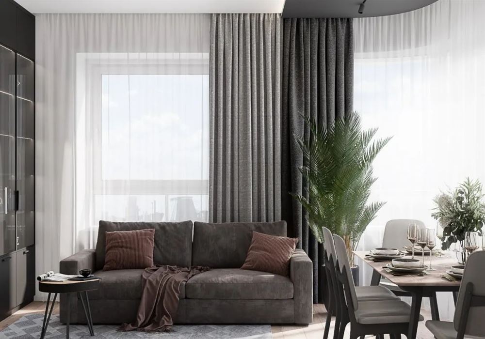 廣州市獅城國際輕奢風格三居室裝修案例