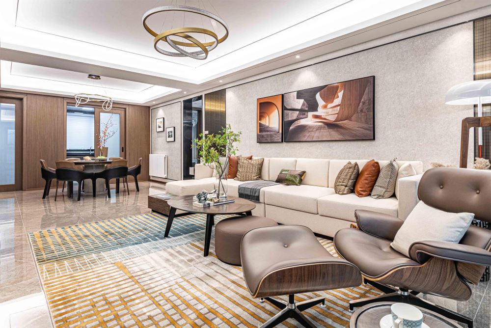 佛山市高明鈞明城新中式風格四居室裝修案例