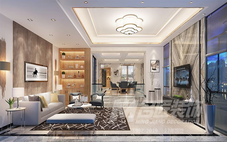 佛山市旭輝雅居樂清樾現代簡約風格別墅裝修案例