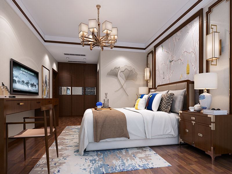 河源市長鴻&middot;龍宸樺府新中式風格復式裝修案例