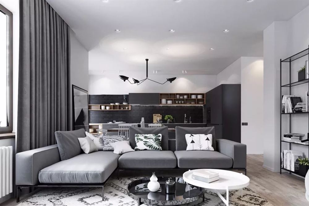 佛山市綠地熙江廣場(chǎng)現(xiàn)代簡(jiǎn)約風(fēng)格復(fù)式裝修案例