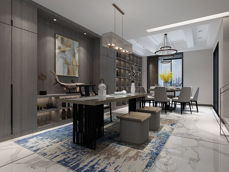 楚雄彝族自治州電力小區(qū)(祿豐縣)現(xiàn)代簡(jiǎn)約風(fēng)格三居室裝修案例