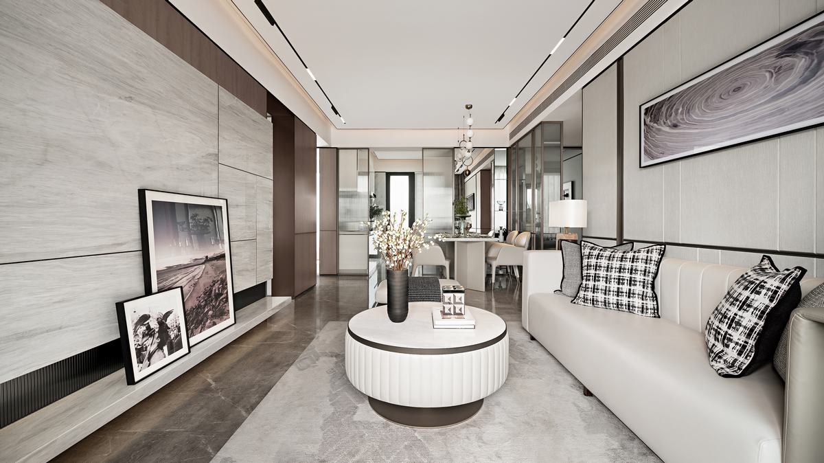 日式侘寂風格室內設計家裝案例-客廳 日式侘寂風格室內設計家裝案例-客廳