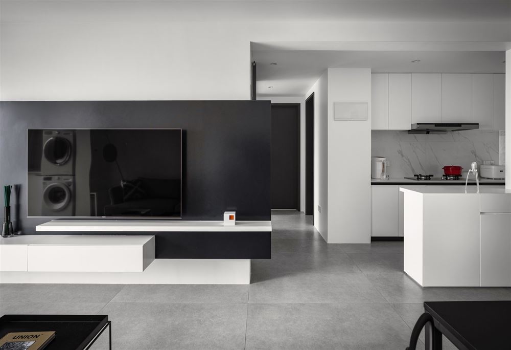 廣州市富力銀禧花園現代簡約風格三居室裝修案例