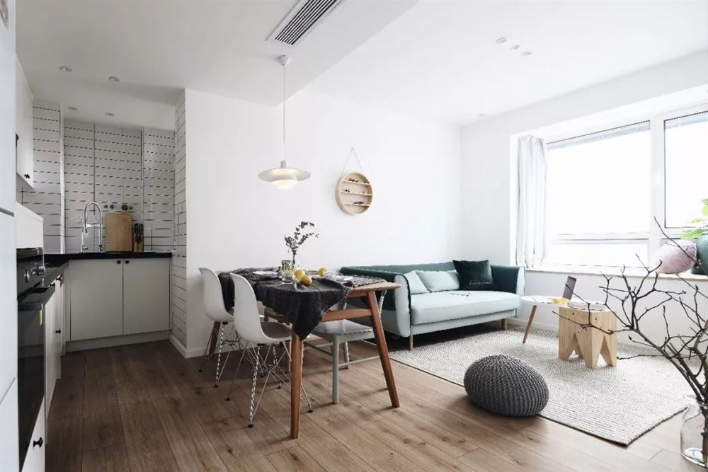 江門(mén)市碧桂園濱江壹號(hào)北歐風(fēng)格三居室裝修案例