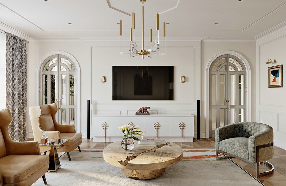 江門市德信園田園風(fēng)格四居室裝修案例