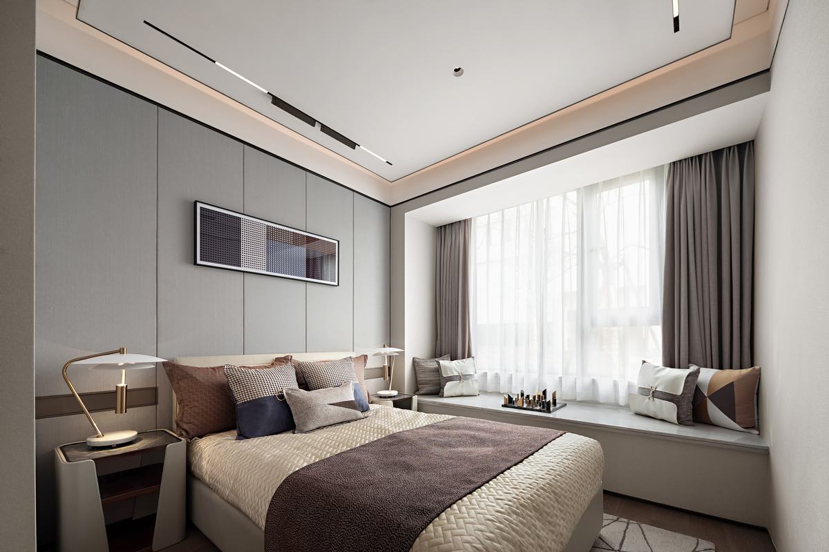 日式侘寂風格室內設計家裝案例-次臥 日式侘寂風格室內設計家裝案例-次臥