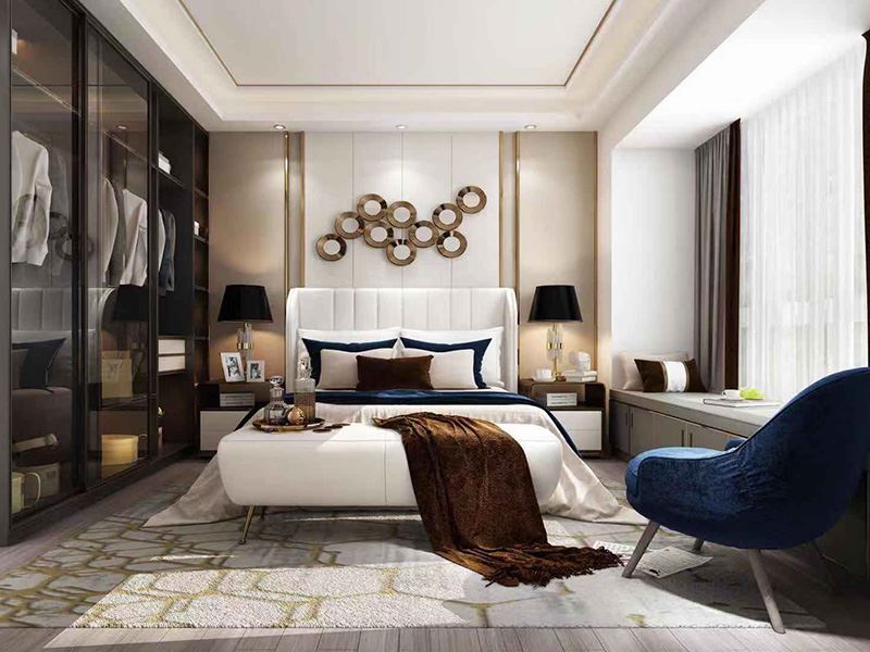 茂名市共和花園輕奢風(fēng)格四居室裝修案例