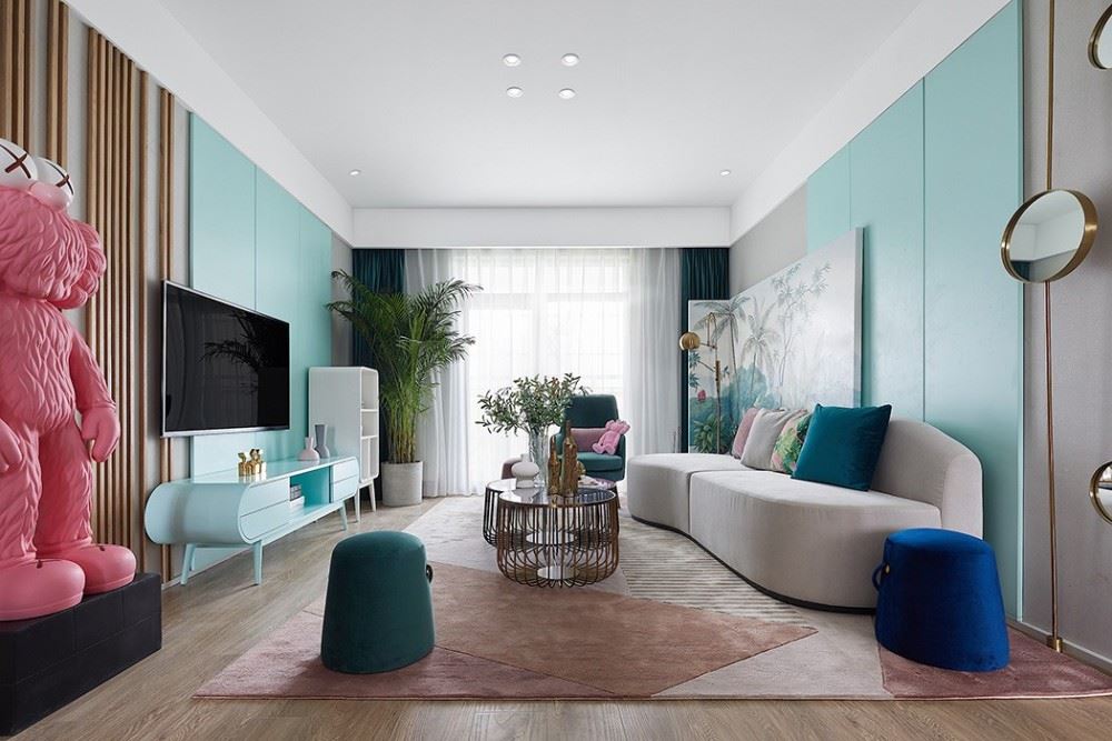 佛山市金地&middot;招商臻玥府輕奢風格三居室裝修案例