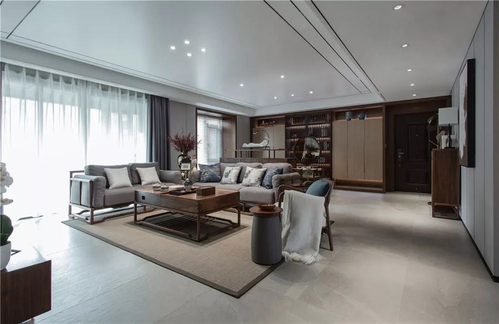 佛山市萬科悅都薈新中式風(fēng)格四居室裝修案例