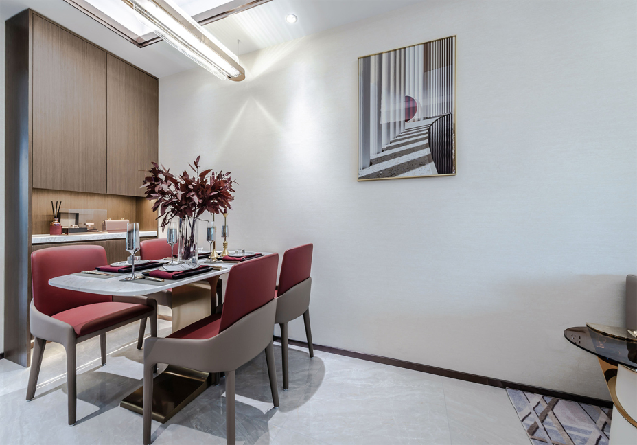 摩登輕奢風格室內家裝案例效果圖-餐廳 摩登輕奢風格室內家裝案例效果圖-餐廳