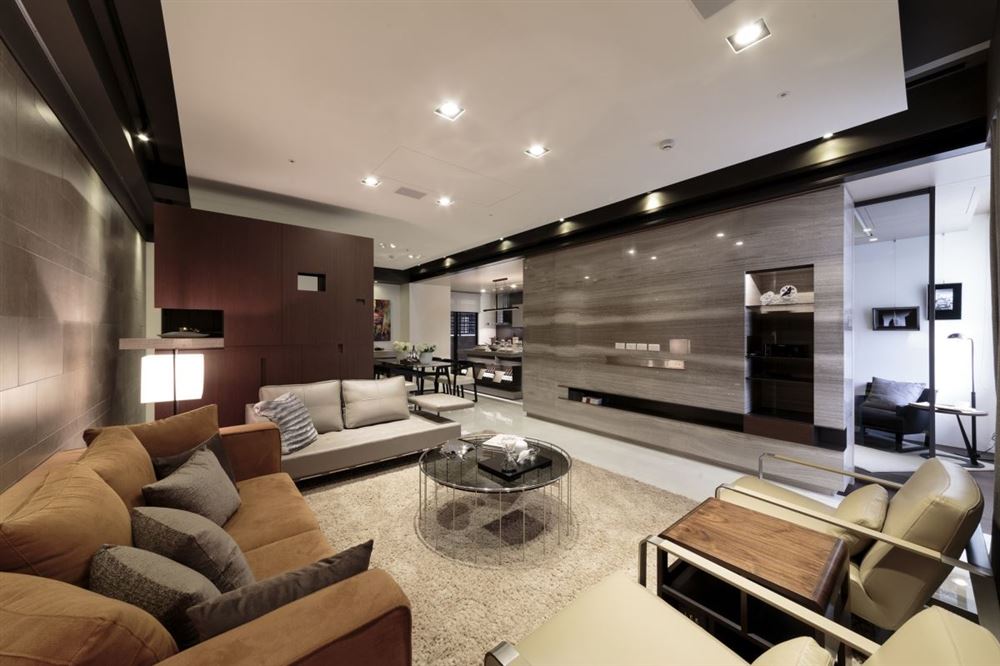 廣州市廣地花園輕奢風格四居室裝修案例