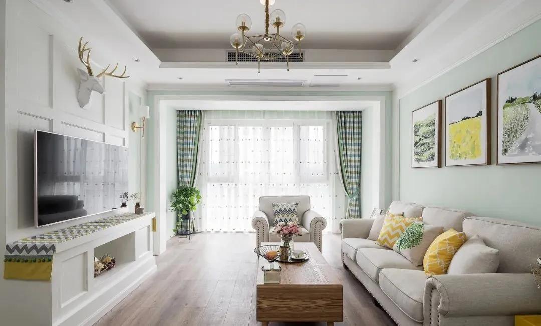 廣州裝修公司田園風(fēng)格室內(nèi)裝修效果圖-客廳 廣州裝修公司田園風(fēng)格室內(nèi)裝修效果圖-客廳