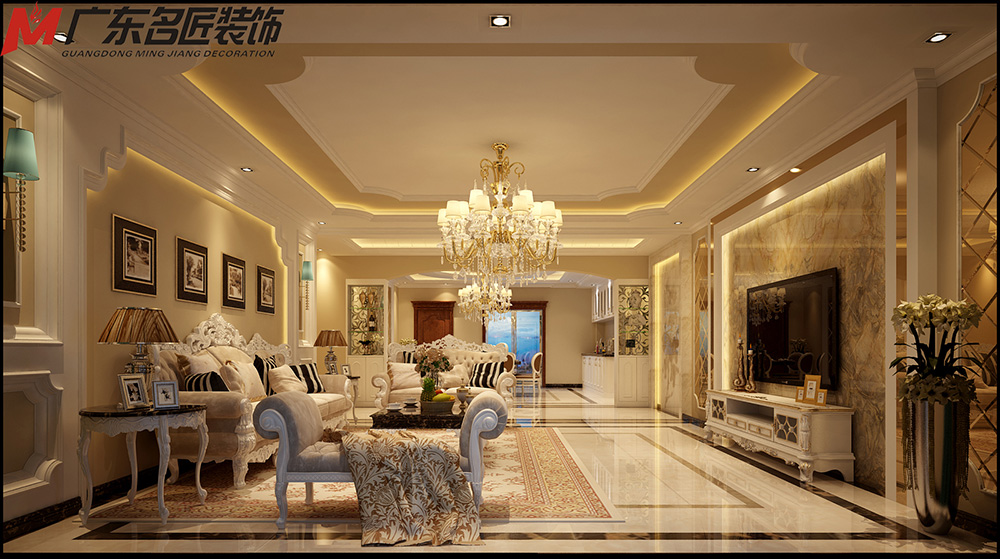 裝修公司歐式風格室內裝修效果圖-客廳 裝修公司歐式風格室內裝修效果圖-客廳