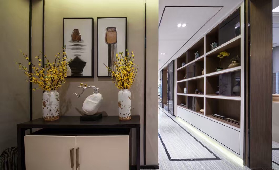 順德碧桂園復式260平米新中式風格裝修案例-玄關裝飾 順德碧桂園復式260平米新中式風格裝修案例-玄關裝飾