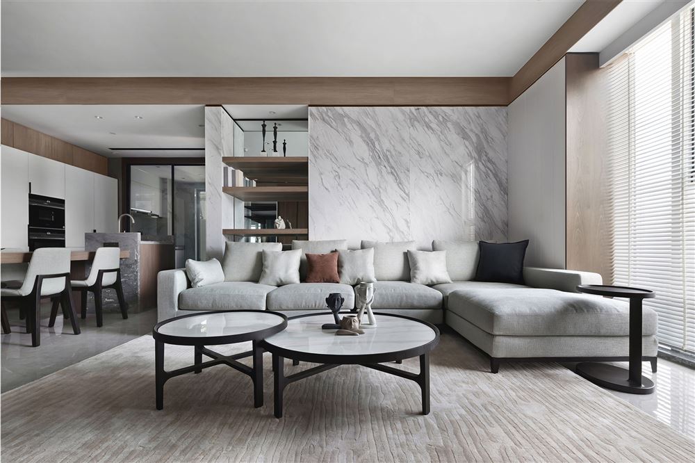 佛山市金茂綠島湖現代簡約風格四居室裝修案例