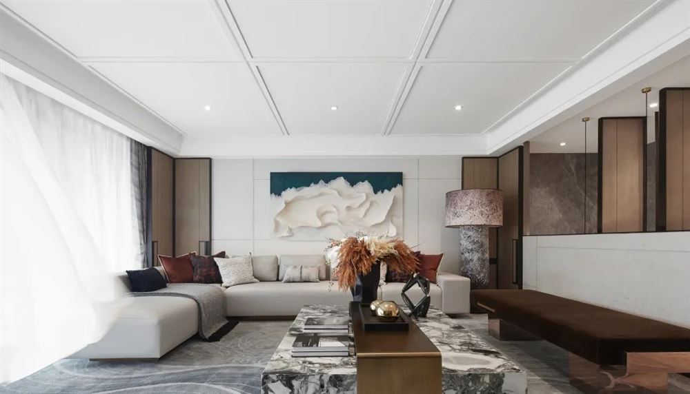 佛山市雅居樂&middot;江畔明珠輕奢風格三居室裝修案例