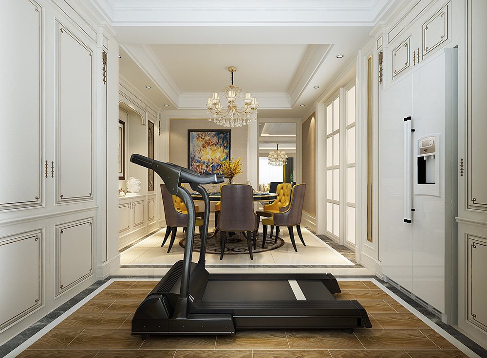 裝修公司歐式風格室內裝修效果圖-健身區(qū)