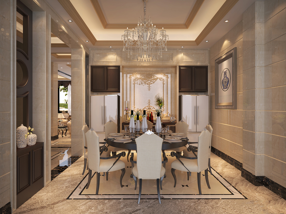 韶關(guān)市龍洲島菲詩艾倫歐式風(fēng)格別墅裝修案例