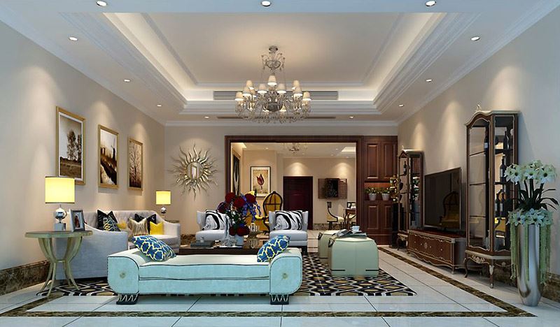 佛山市金地&middot;中南&middot;新城大境美式風格復式裝修案例