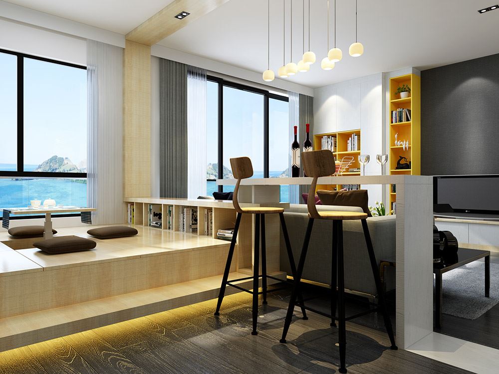 楚雄彝族自治州公務(wù)員小區(qū)(祿豐)現(xiàn)代簡(jiǎn)約風(fēng)格二居室裝修案例