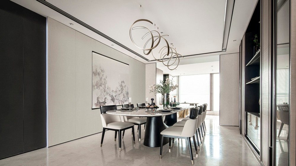 新中式風格室內家裝案例效果圖-餐廳 新中式風格室內家裝案例效果圖-餐廳