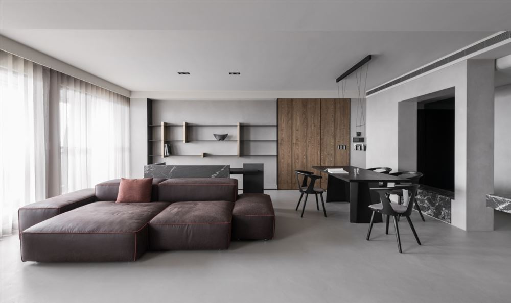 佛山市峰睿公館現代簡約風格四居室裝修案例