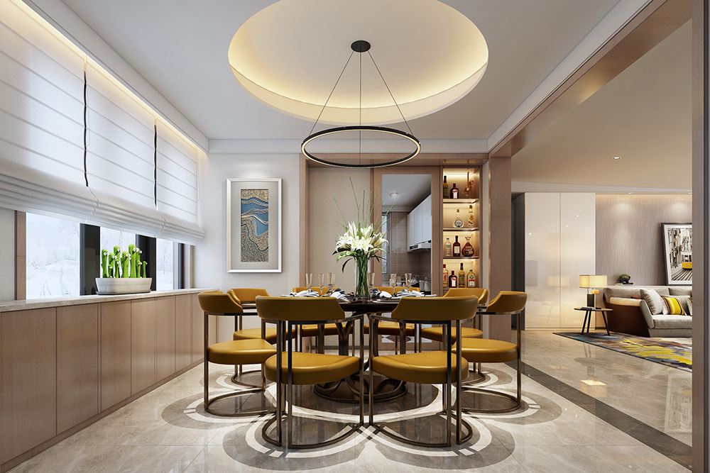 佛山市順德自在城輕奢風格別墅裝修案例