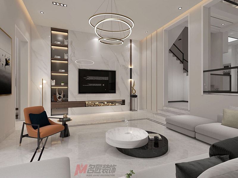 自貢市南湖郡現(xiàn)代簡約風(fēng)格別墅裝修案例