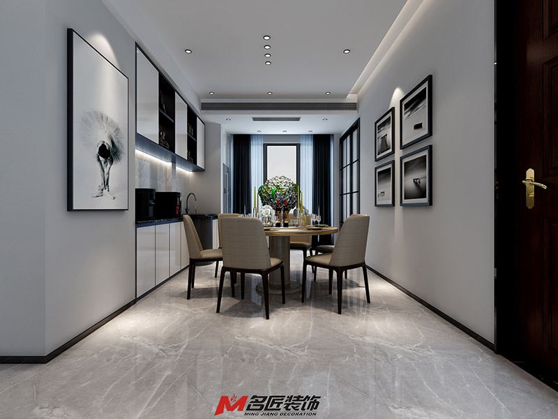 廣州市碧桂園天璽灣歐式風格二居室裝修案例